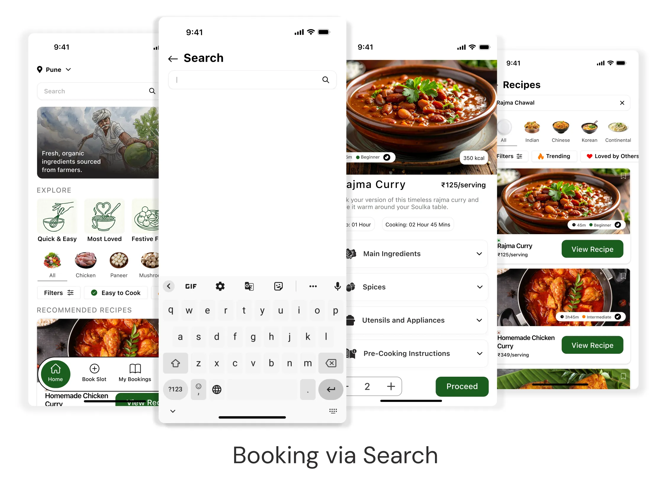 Soulka Booking via Search